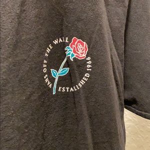 Vans skull and rose tshirt